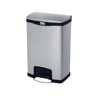 Rubbermaid stainless steel front step waste bin