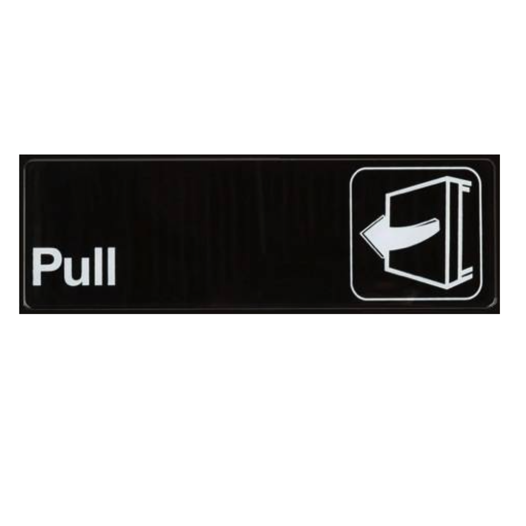 Pull Black Sign BS16