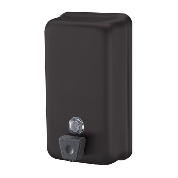 Matt Black Soap Dispenser Vertical S'Steel 1.2L Black Pump