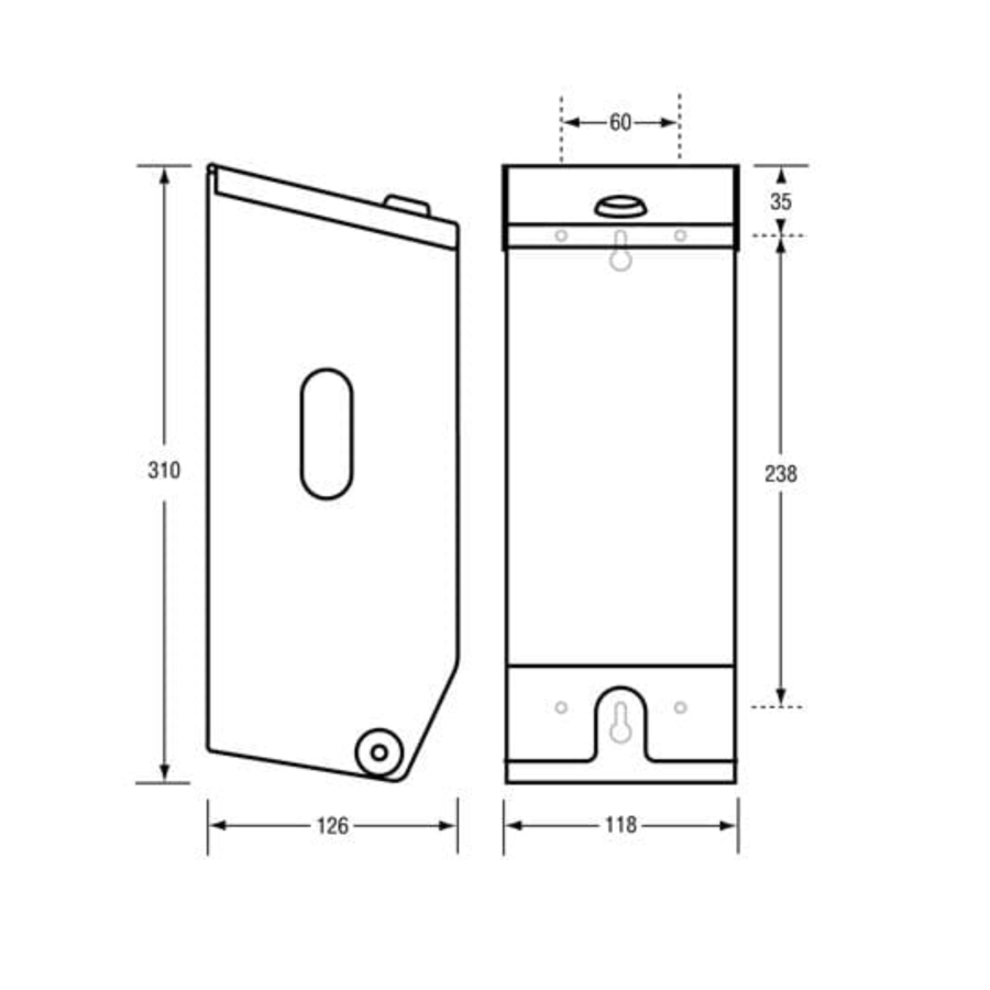 Double Toilet Paper Roll Dispenser White Metal T006W - OzWashroom