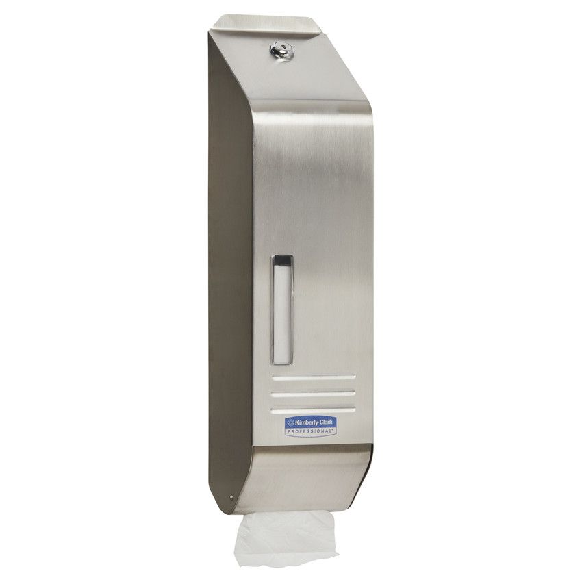 Kimberly Clark Single Toilet Tissue Dispenser Lockable S'Steel - OzWashroom