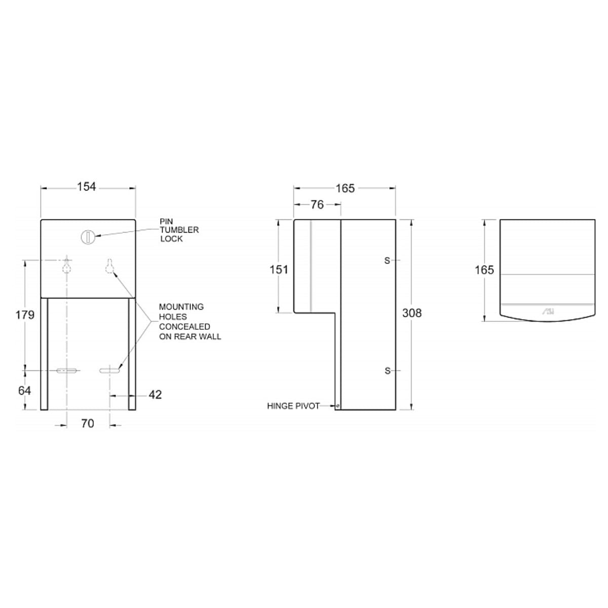 JD Macdonald Toilet Roll Holder 0030 -OzWashroom