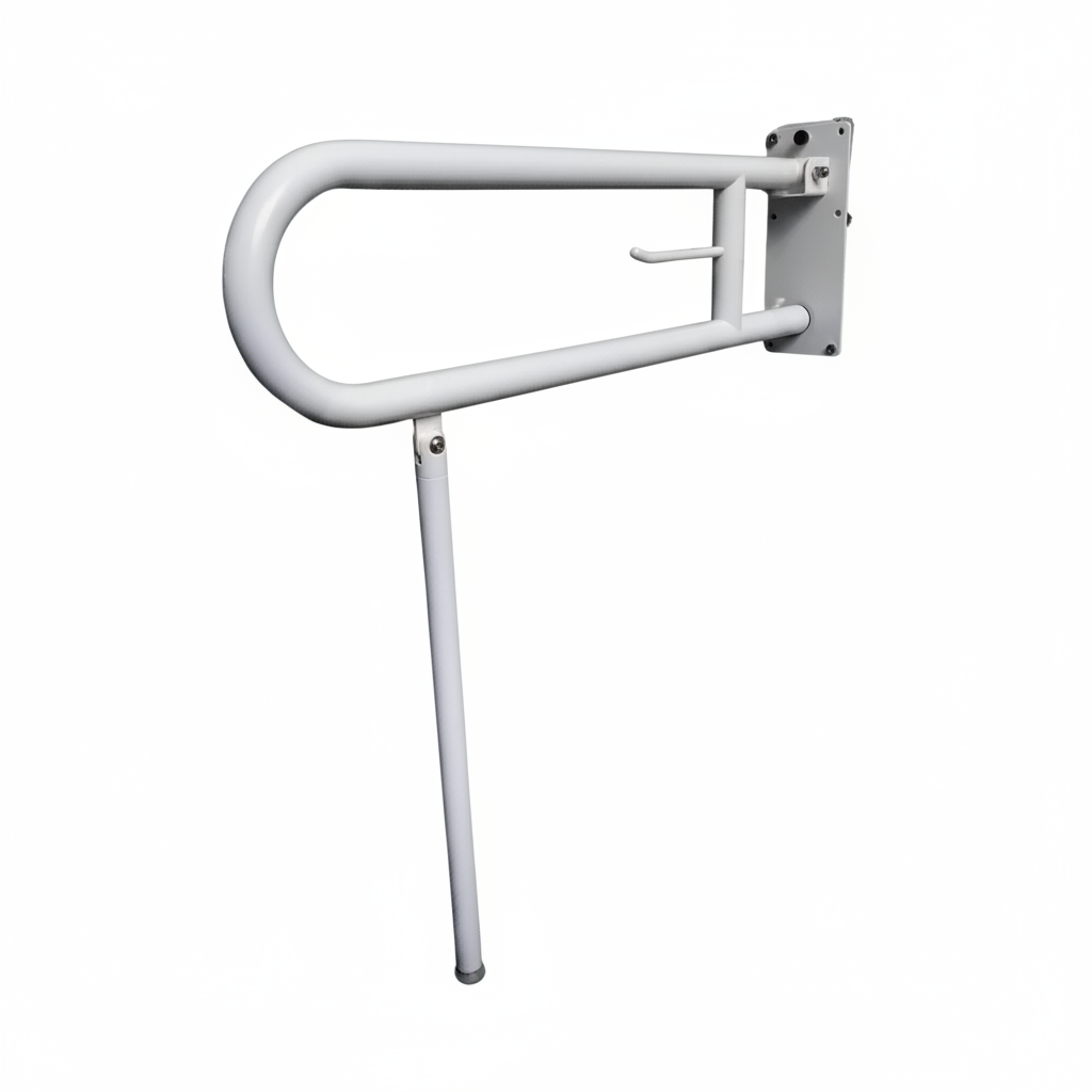 Bariatric Drop Down Grab Rail: Enhance Bathroom Safety for All (Right/Left Hand) | Ozwashroom Australia