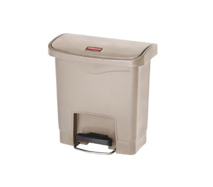 Rubbermaid Resin  front step waste bin 30L CREAM