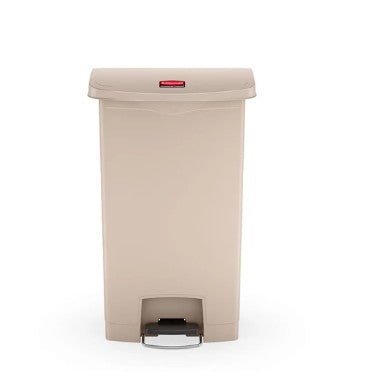Rubbermaid Streamline™ 68L Step-On Resin Front Step Beige