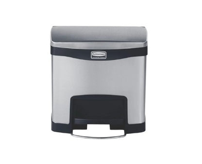 Rubbermaid Stainless steel  front step waste bin 30L