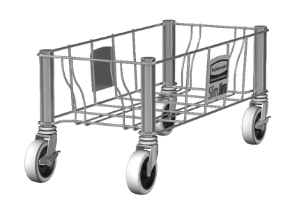 Slim Jim Single Stainless Steel Dolly - OzWashroom