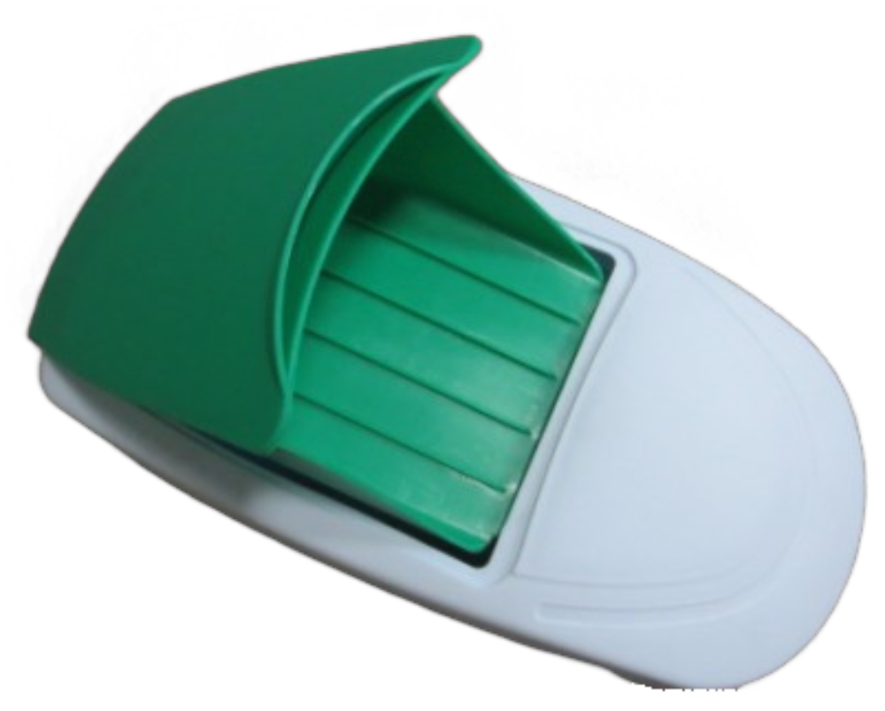 Sanitary Bin Green White Slim Lady Female Waste Disposal - OzWashroom