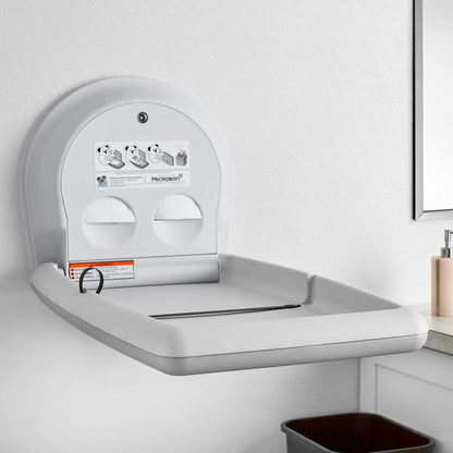 KoalaKare White Granite Vertical Wall Mount Baby Changing Station - OzWashroom