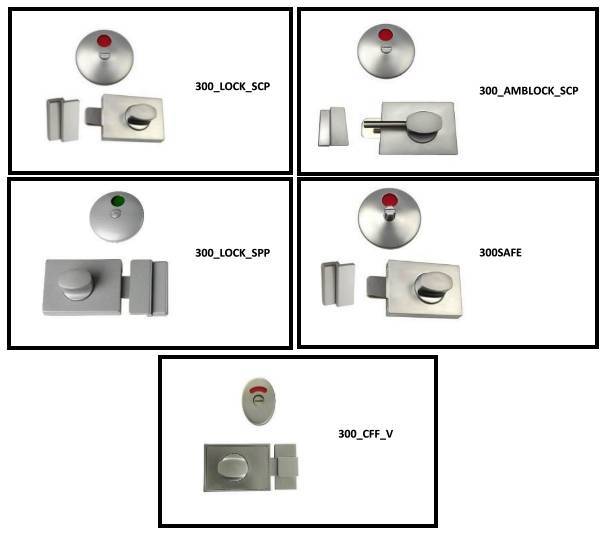 Metlam Surface Mounted Lock&Indicator Set 300-Series -OzWashroom