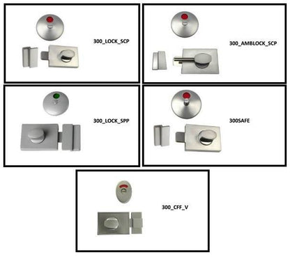 Metlam Surface Mounted Lock&Indicator Set 300-Series -OzWashroom