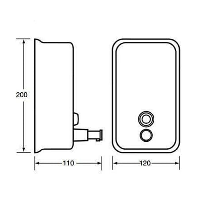 Soap Dispenser Satin Finish S'Steel Refillable Lockable 1L - OzWashroom