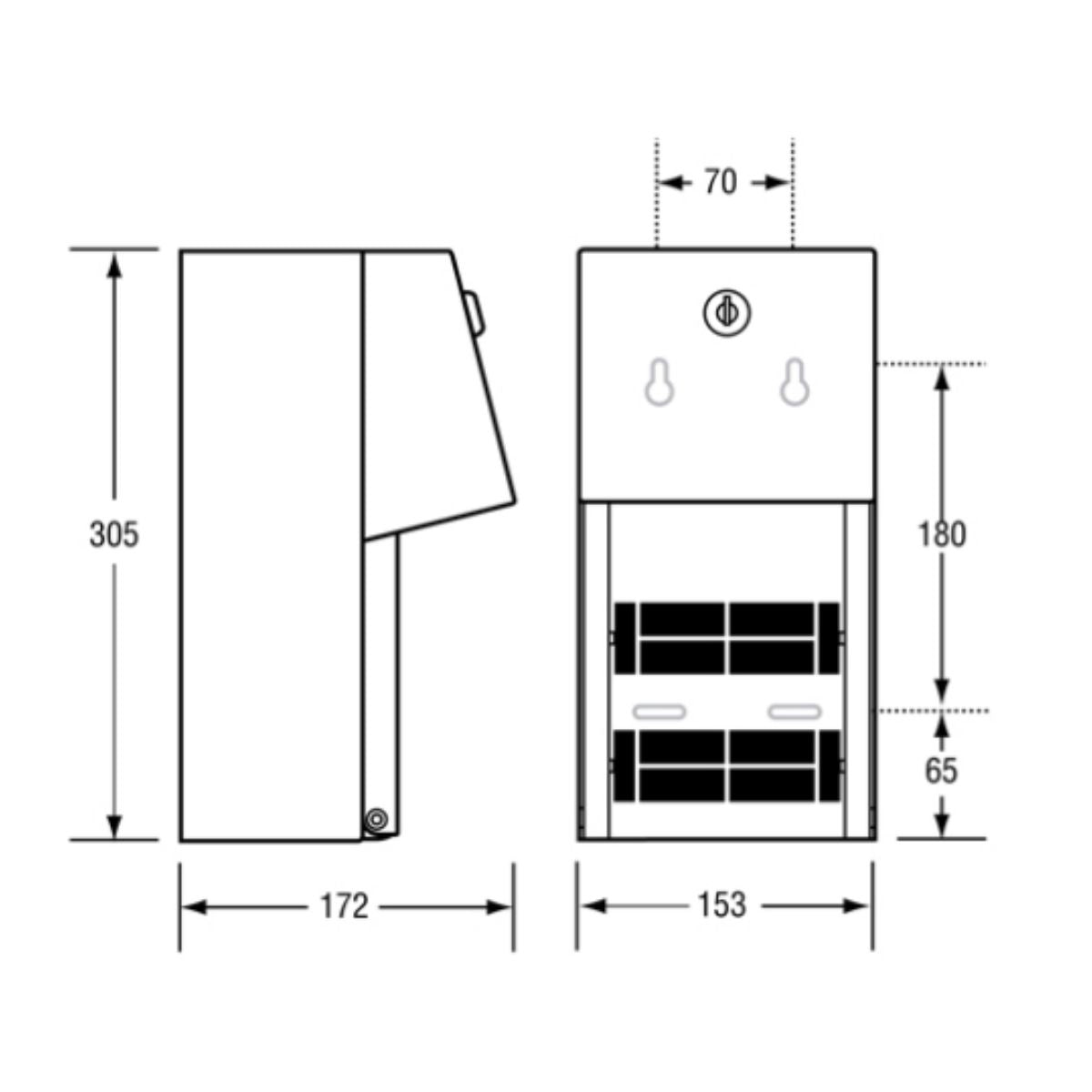 Ellipse Double Toilet Roll Holder