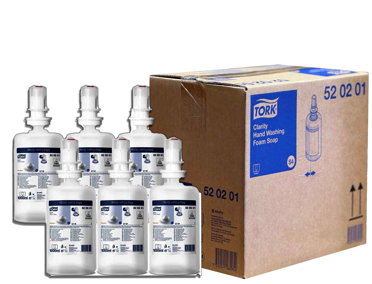Tork S4 Clarity Foaming Hand Soap – 6 x 1L Sustainable Skin-Friendly Refill