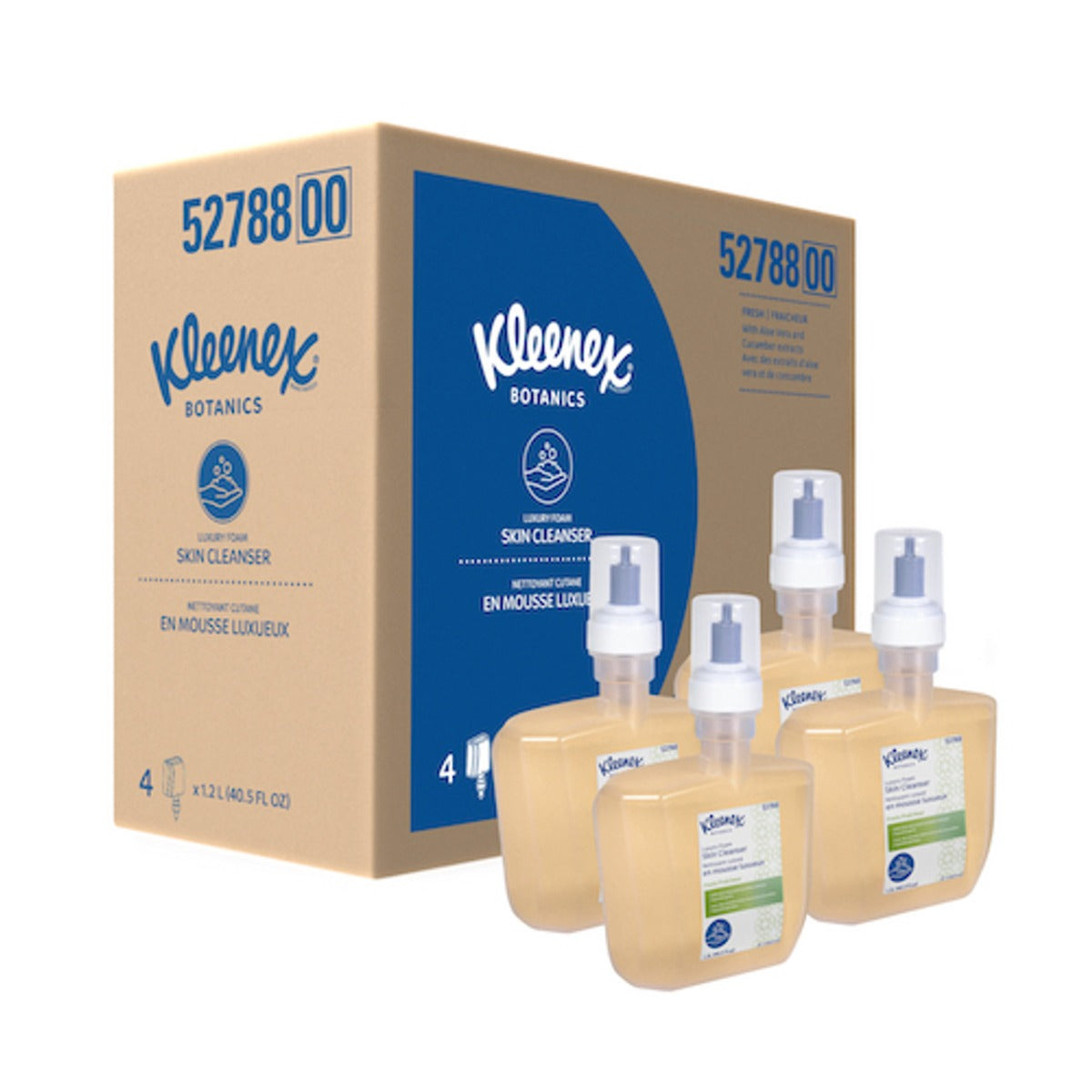 Kleenex Botanics Luxury Foam Skin Cleanser 4 Cartridges - OzWashroom