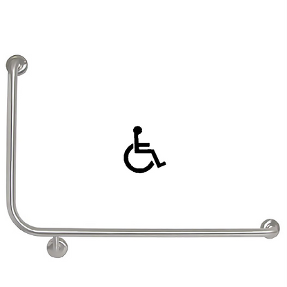 Metlam Antimicrobial Coated Accessible RH 90o Grab Rail