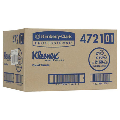 KLEENEX(R) Facial Tissue 2 Ply, 48 Boxes/Case, 100 Tissues/Box