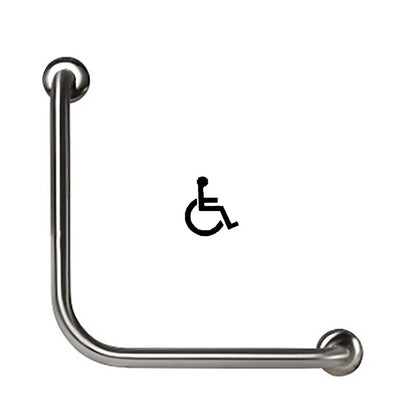 Metlam Ambulant 450mm Antimicrobial 90o Grab Rail