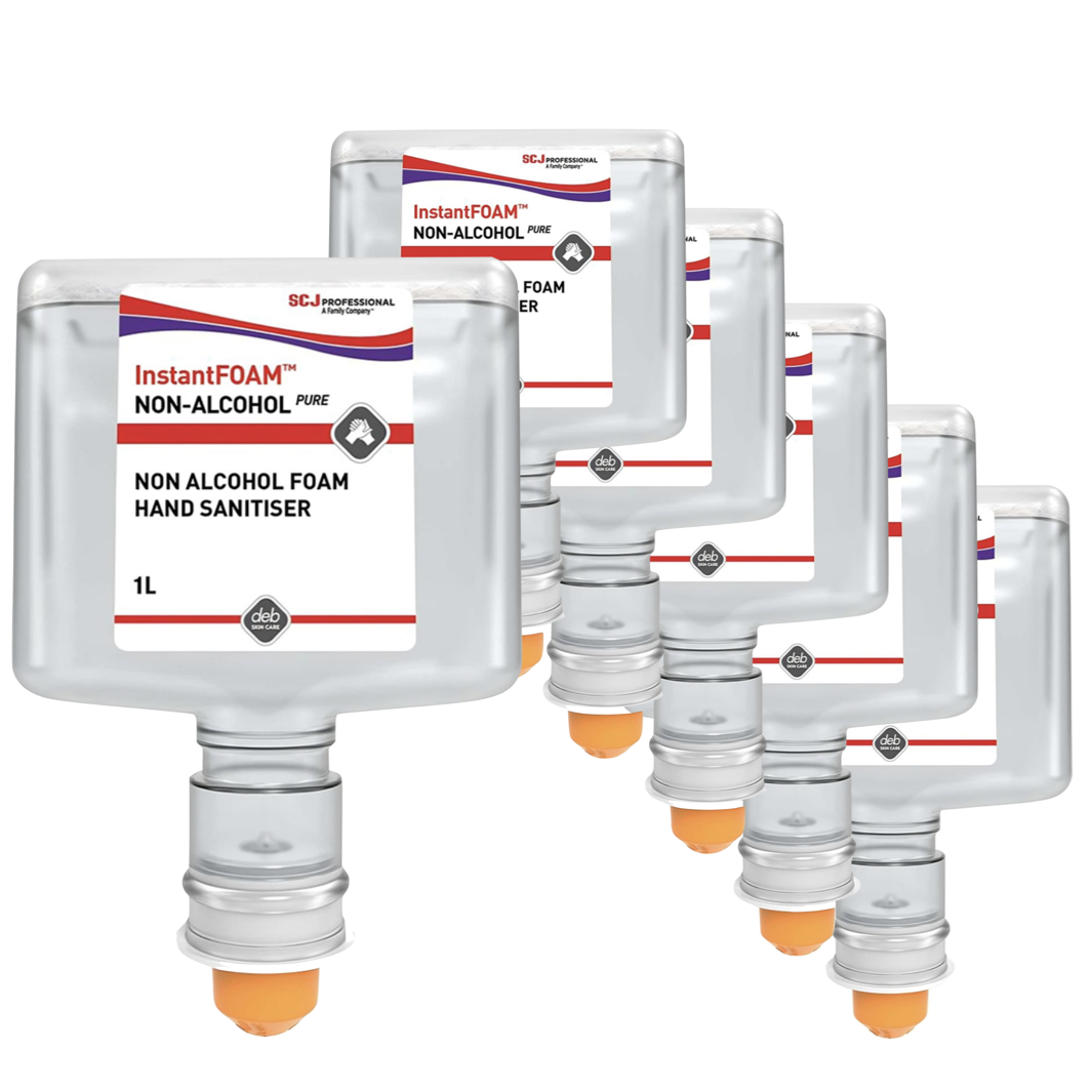 Non-Alcohol PURE Foam Hand Sanitiser Pack of 6