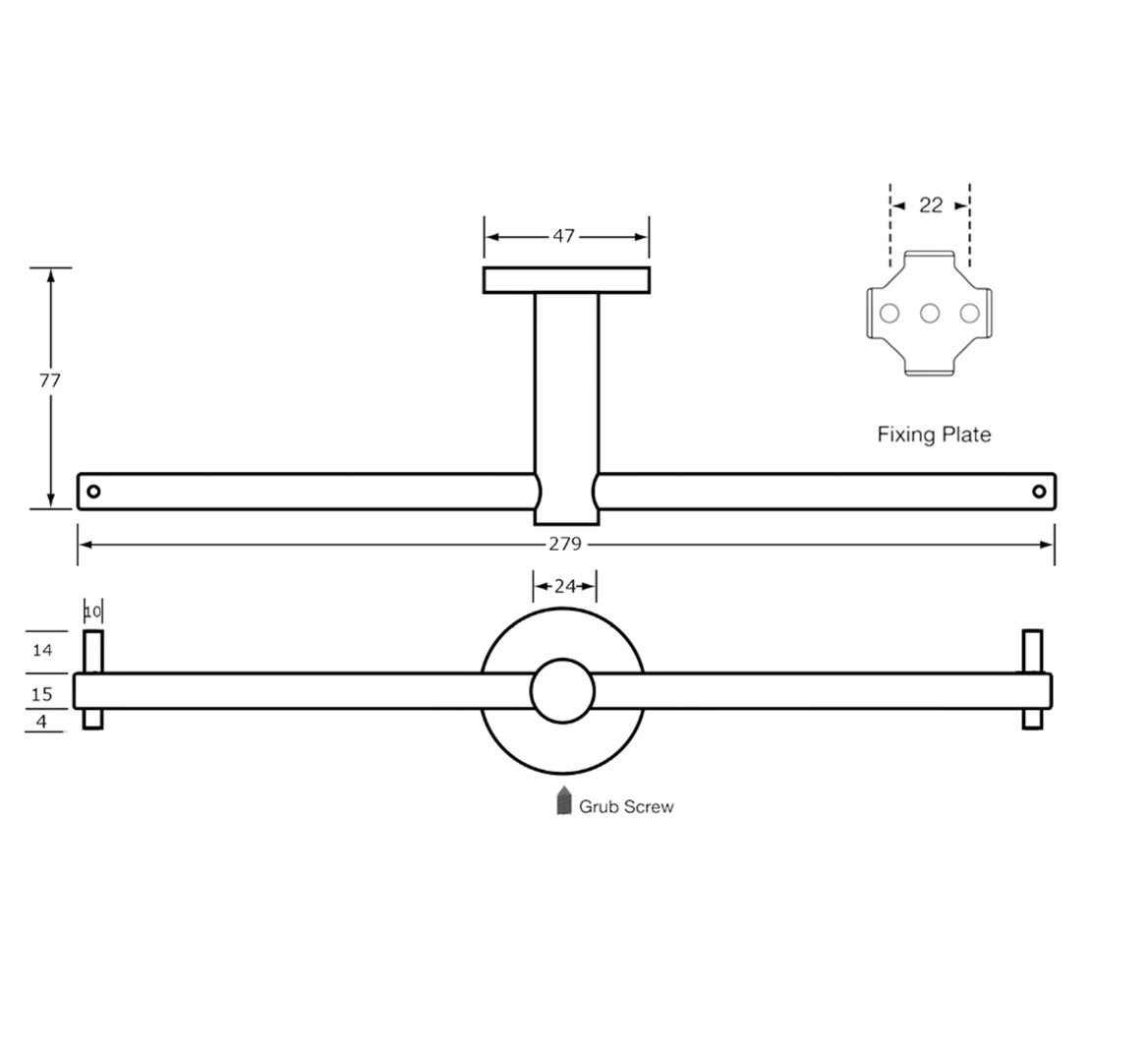 Metlam Double Toilet Roll Holder
