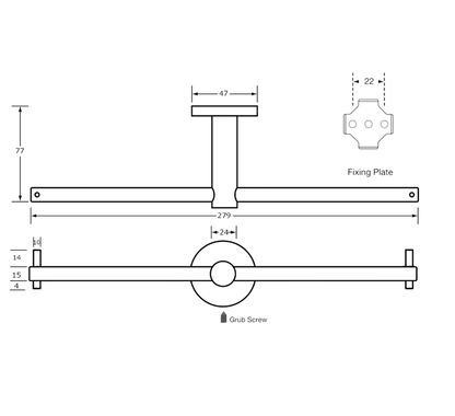 Metlam Double Toilet Roll Holder