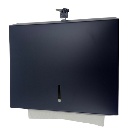 Black Powder Coated Stain Stainless Slim Paper Towel Dispenser