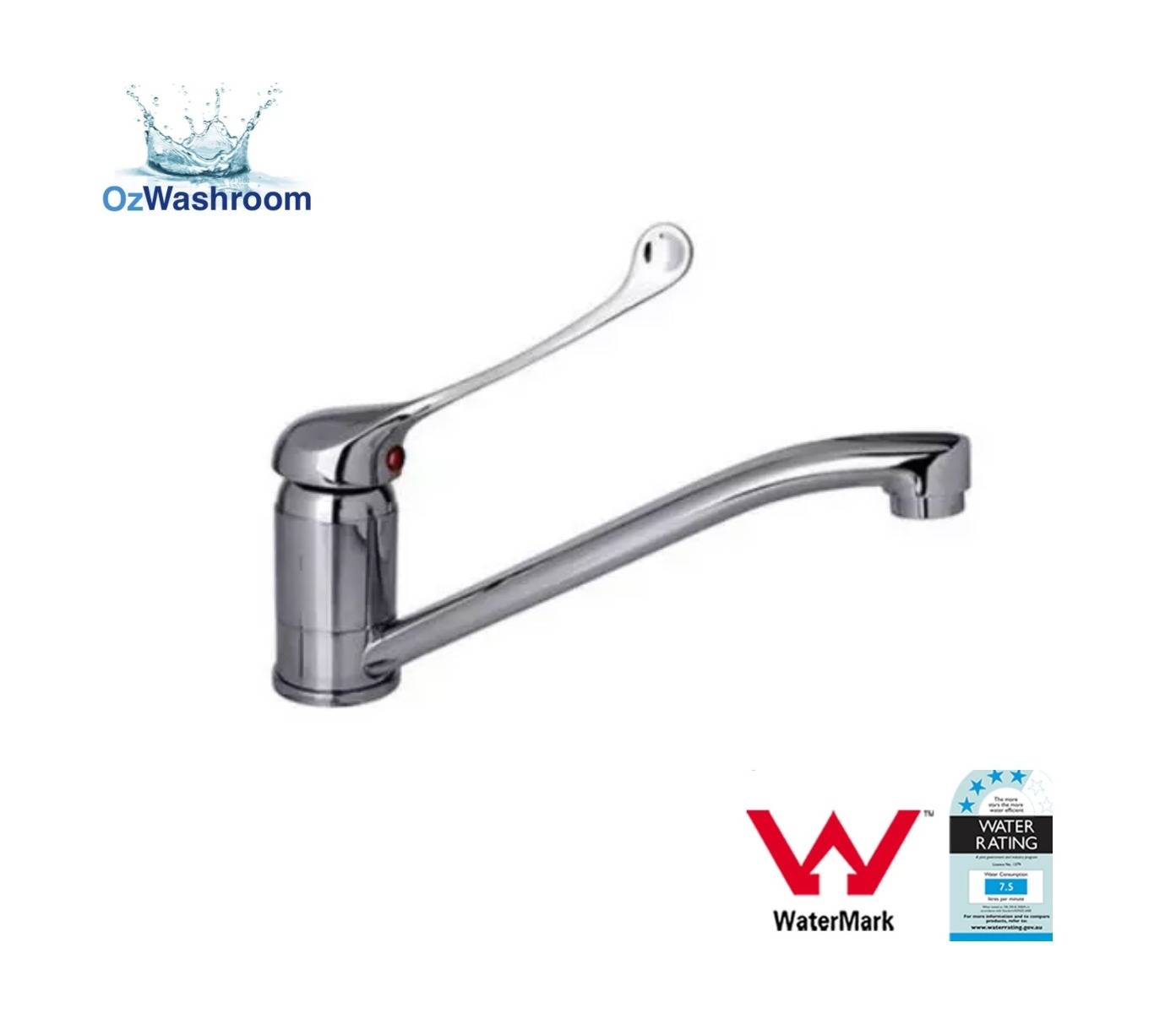Ozwashroom Long Arm Bathroom Mixer Watermark - OzWashroom
