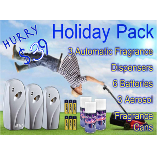 combo pack- air freshener dispenser and  air freshener can