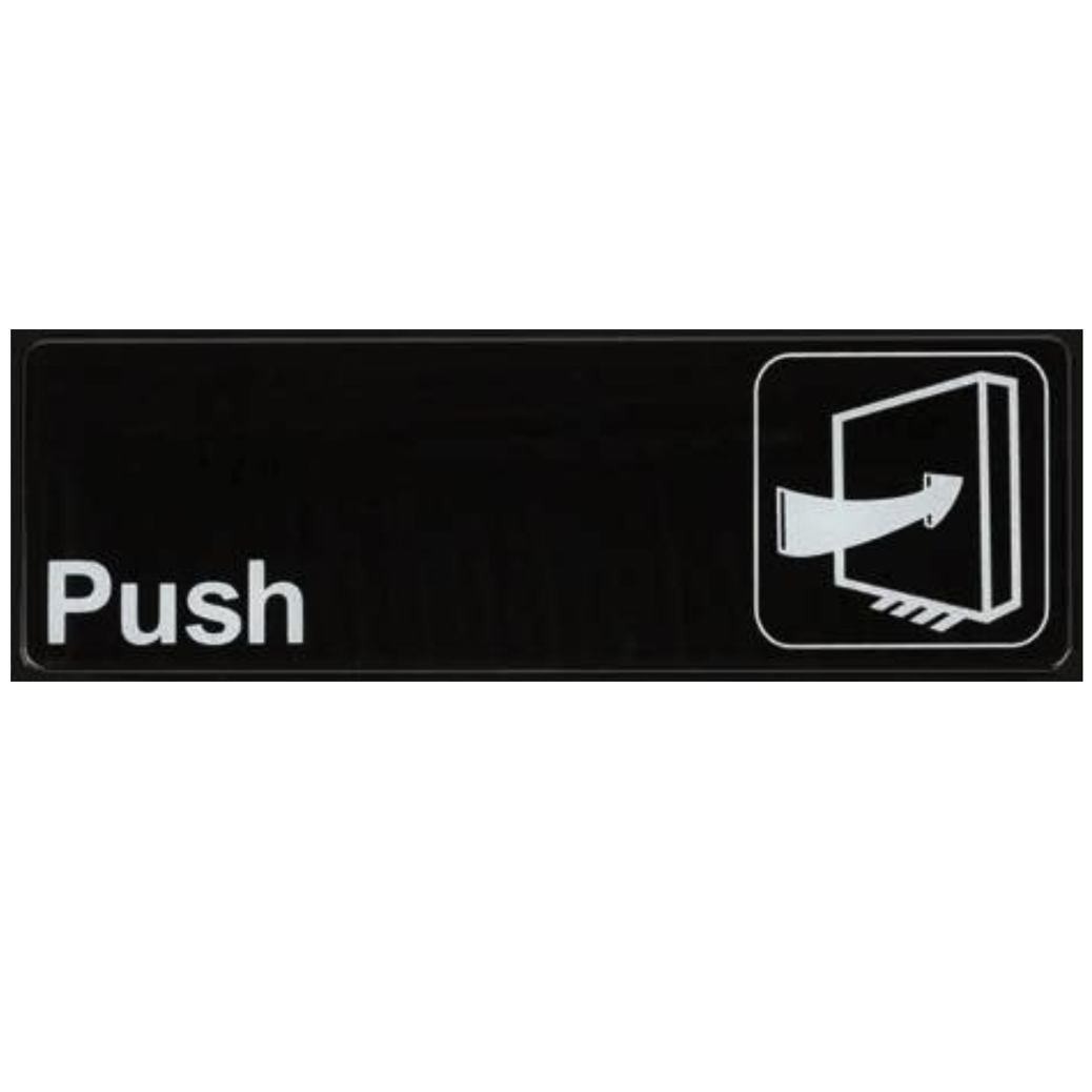Push Black Sign BS15