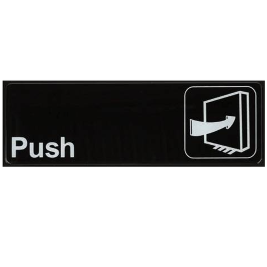 Push Black Sign BS15