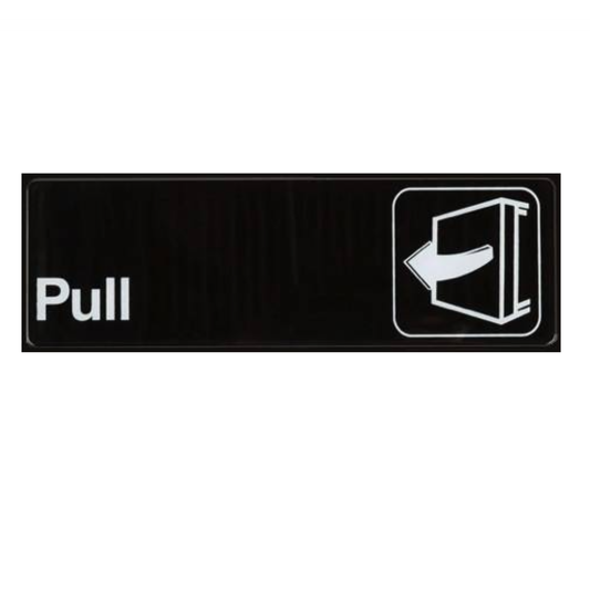 Pull Black Sign BS16