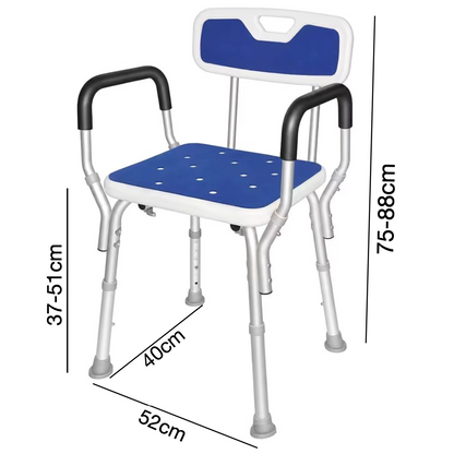 Non-Slip Shower Chair Safe, Comfortable Bathing, Easy Set up