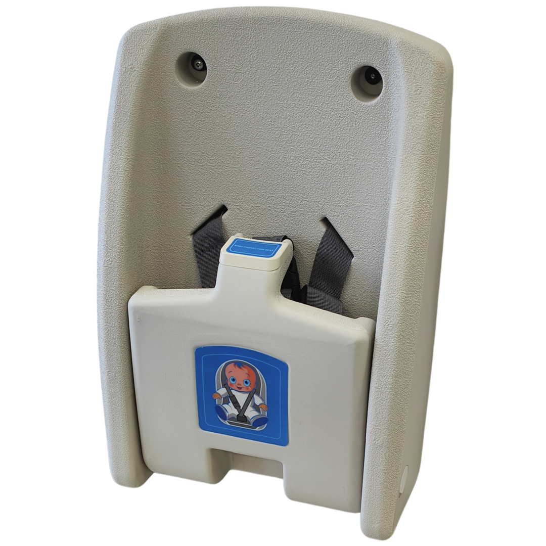 Wall Mount Foldable Safety Baby Seat/Chair Adjustable Strap