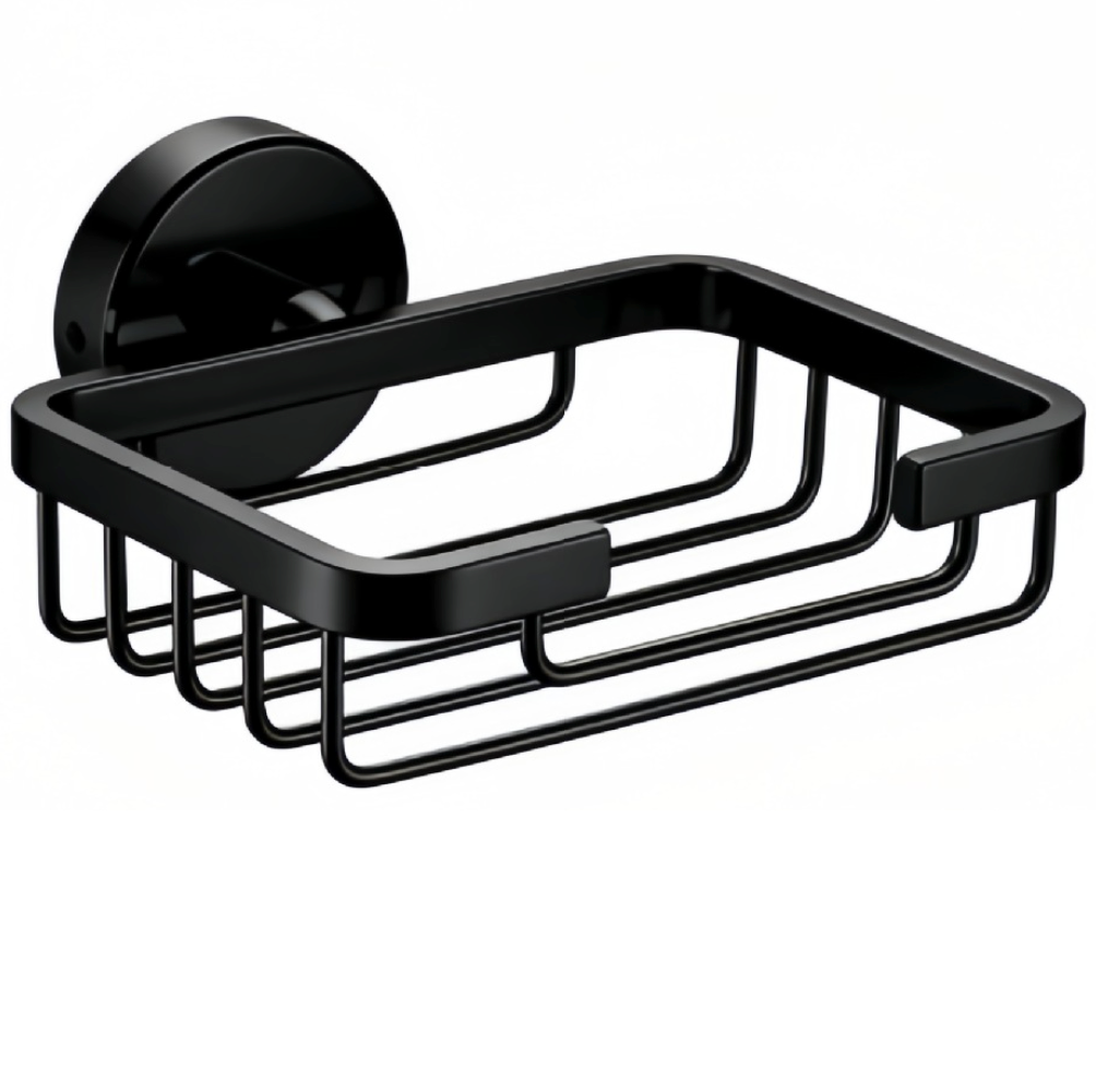Soap Dish Stainless Steel Black finish Wire Net