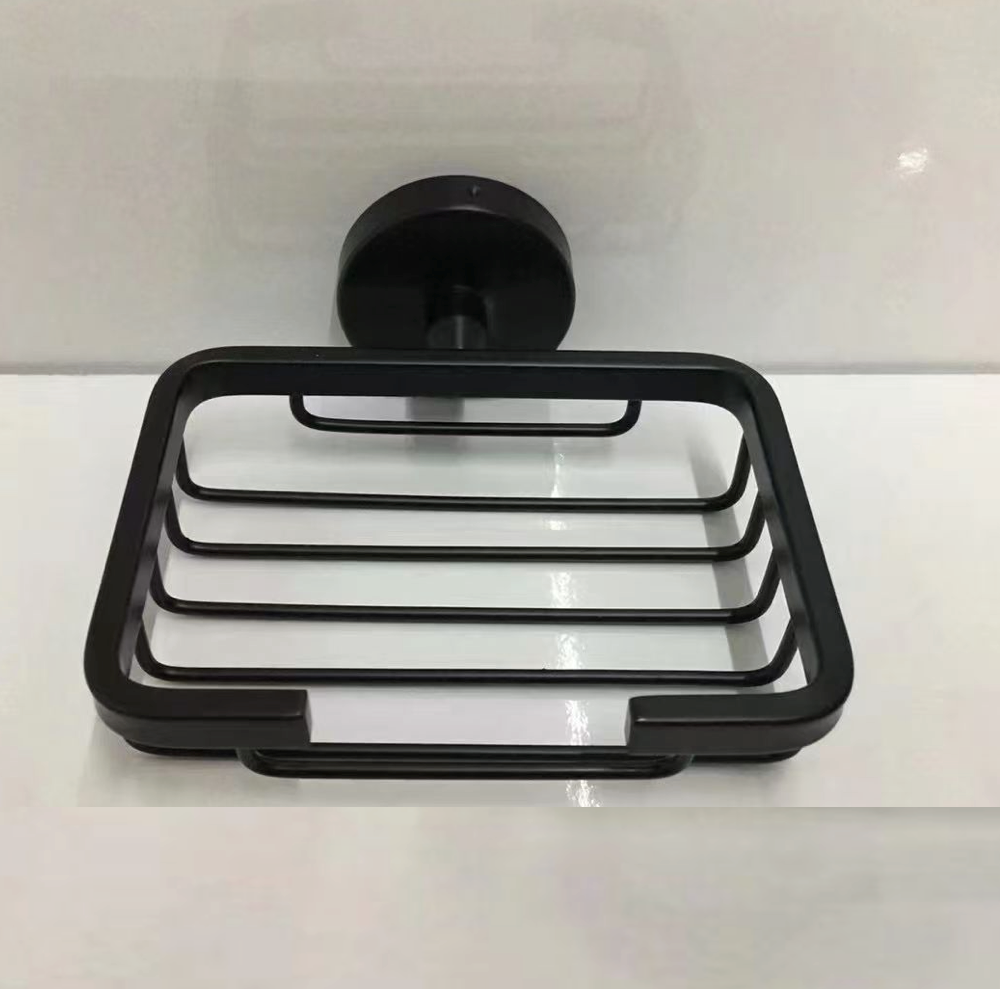 Soap Dish Stainless Steel Black finish Wire Net