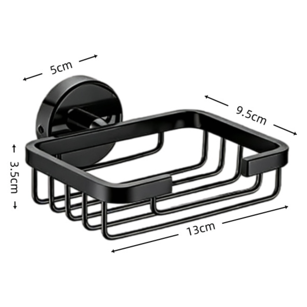 Soap Dish Stainless Steel Black finish Wire Net