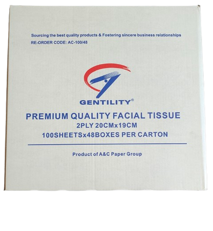 Facial Tissues 2ply, 48 Boxes per Carton - OzWashroom