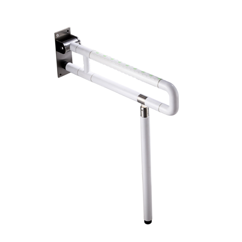 Antislip Powder Coated White Drop Down with Leg Grab Rail GDD-02DE