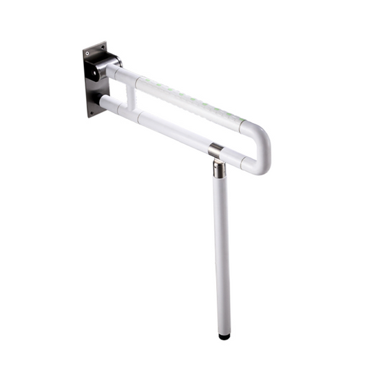 Antislip Powder Coated White Drop Down with Leg Grab Rail GDD-02DE