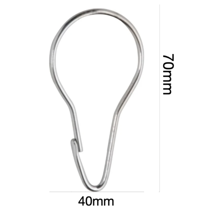 Ozwashroom Shower Curtain Hooks Set of 12