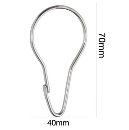 Ozwashroom Shower Curtain Hooks Set of 12