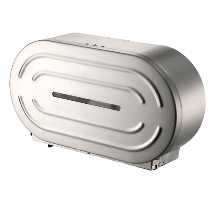 S'Steel Twin Jumbo Toilet Roll Dispenser