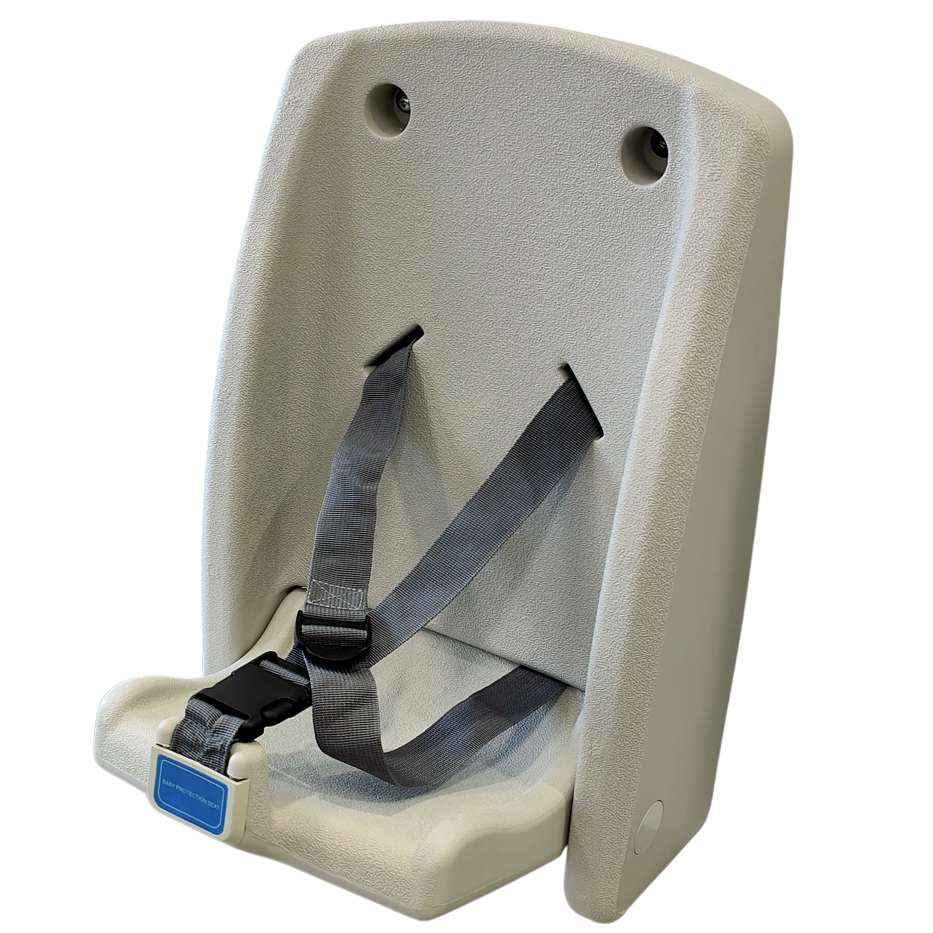 Wall Mount Foldable Safety Baby Seat/Chair Adjustable Strap