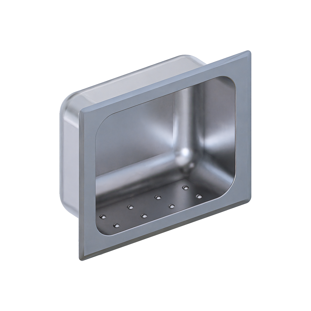Metlam Recessed Soap Dish in Satin Stainless Steel ML237