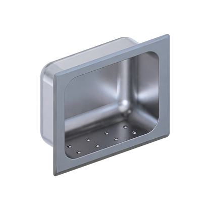 Metlam Recessed Soap Dish in Satin Stainless Steel ML237