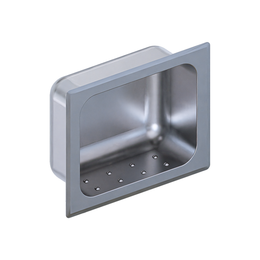 Metlam Recessed Soap Dish in Satin Stainless Steel ML237