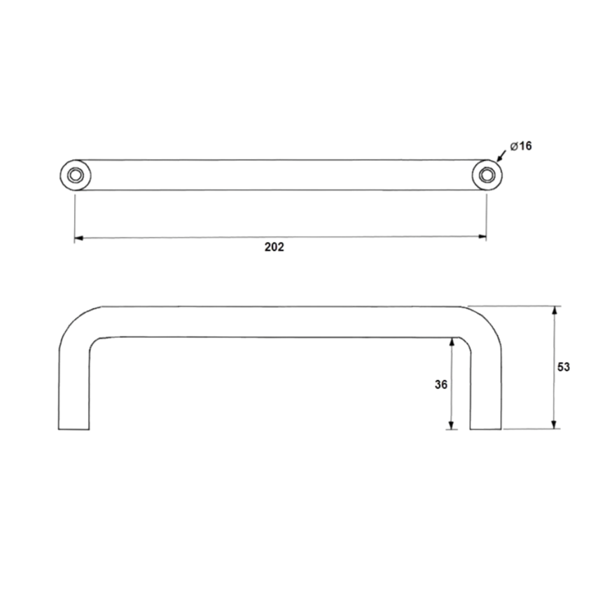 Metlam S'Steel Hardware Pull Handle ML313_SS