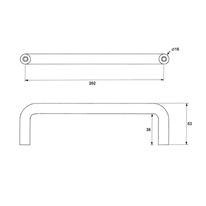 Metlam S'Steel Hardware Pull Handle ML313_SS