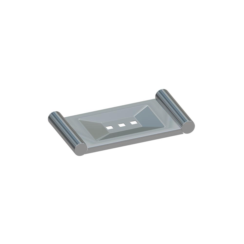 Metlam Lawson Soap Dish in Polished Stainless Steel - OzWashroom