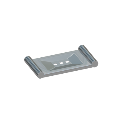 Metlam Lawson Soap Dish in Polished Stainless Steel - OzWashroom